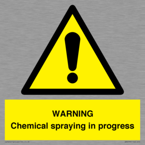 WARNING Chemical spraying in progress